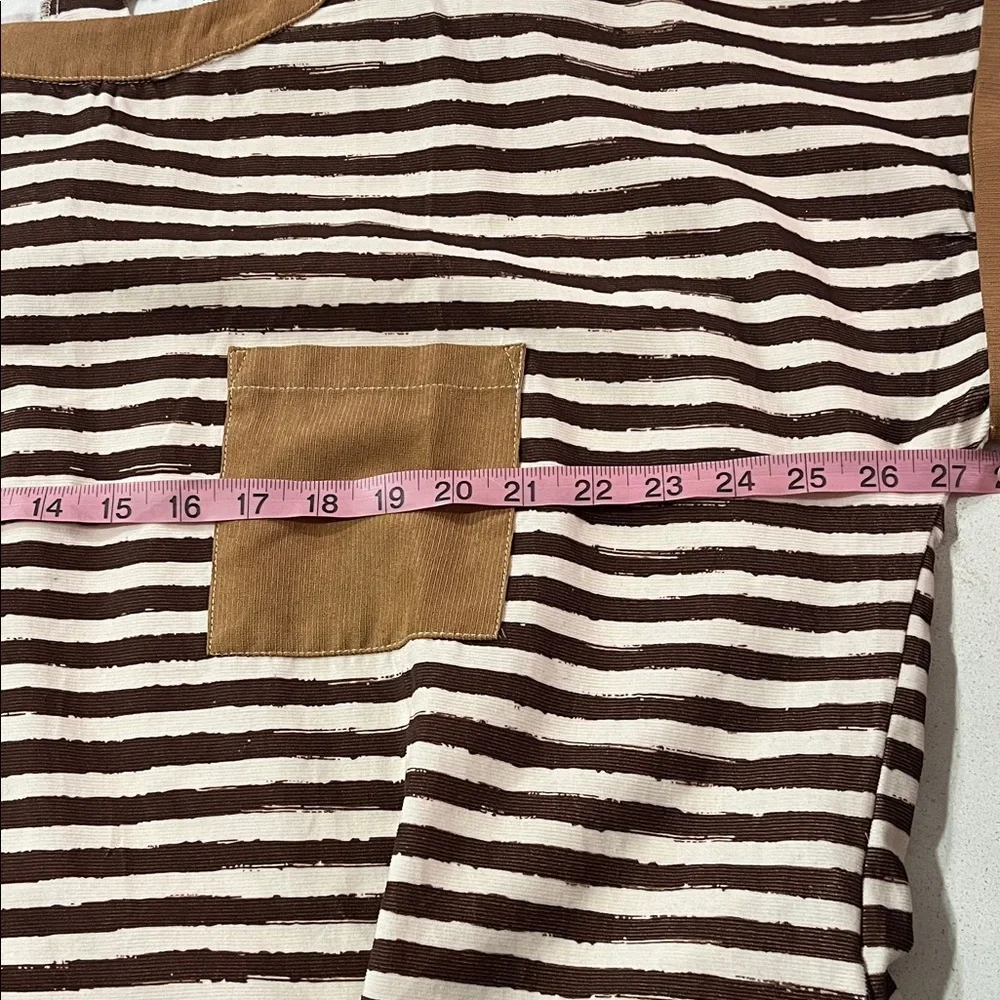 Anniewear Striped Brown and White Mini Dress - Picture 5 of 5